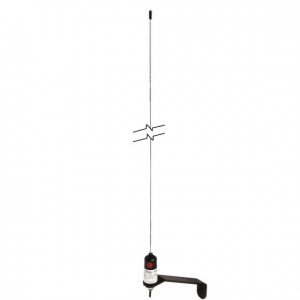 AA20 0.9m Stainless Steel Active Whip AM/FM Antenna with Bracket