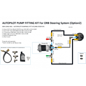 Autopilot Pump Fitting Kit for ORB Steering System