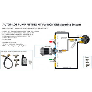 Autopilot Pump Fitting Kit for ORB Steering System