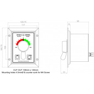Navitron NT700 FU Waterproofed Remote Follow Up Lever Steer