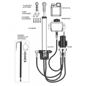 B&G T3 Hydraulic Ram 12V