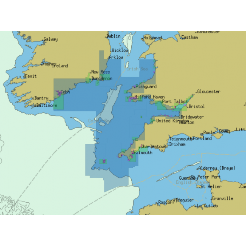 ChartWorld for Olex: Celtic Sea Coast Of England to Irish Sea