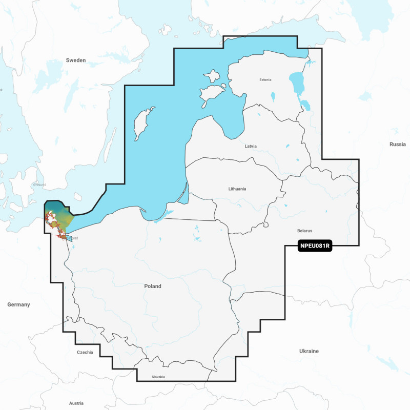 Navionics Platinum+™ Baltic Sea, East Coast Navionics Platinum+™ Baltic Sea, East Coast