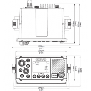 SIMRAD RS40-B DSC VHF with Class B AIS Transponder