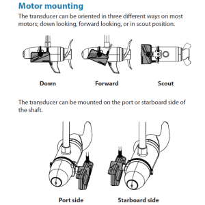 Lowrance ActiveTarget TRM Forward / Down Mount Kit