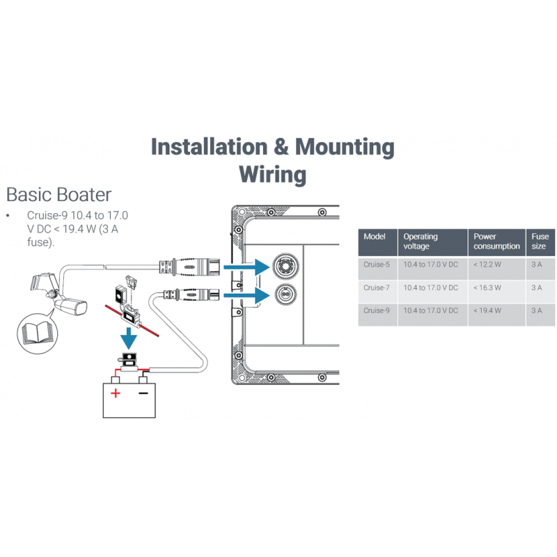 SIMRAD Cruise-9 with P79 In-Hull Transducer and Navionics+ Chart