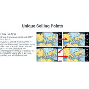 SIMRAD Cruise-9 with P79 In-Hull Transducer and Navionics+ Chart