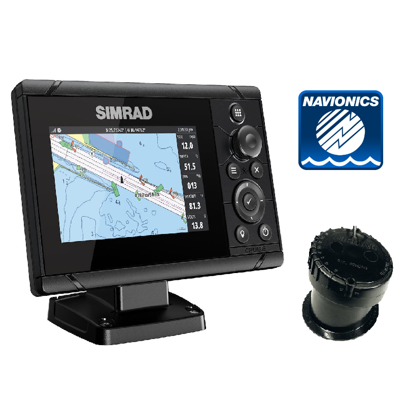SIMRAD Cruise5 with P79 InHull Transducer and Navionics+ Chart