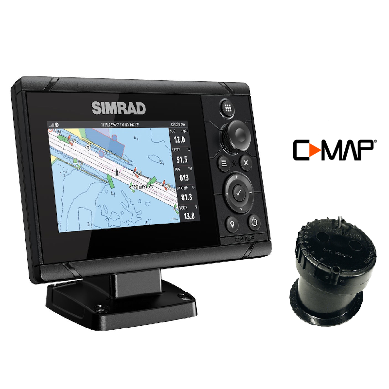 SIMRAD Cruise-5 with P79 In-Hull Transducer and C-MAP Chart