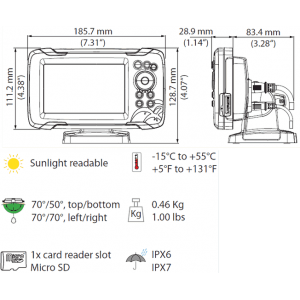 Lowrance HOOK Reveal 5 with 50/200 HDI CHIRP Transducer