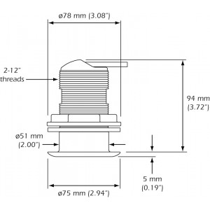 Airmar B117 DT 600W 50/200kHz Transducer