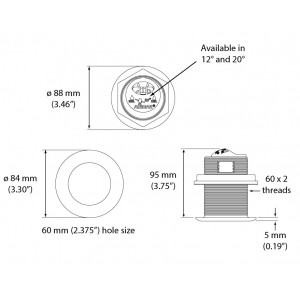 Airmar B60-12º 600W 50/200kHz Tilted Transducer Mix & Match