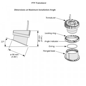 Airmar P79 600W 50/200kHz In-Hull Transducer