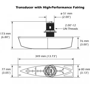 xSonic B285HW Wide Beam CHIRP Transducer