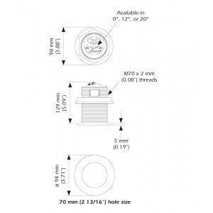 xSonic SS75H Tilted Element CHIRP Transducer