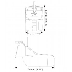 Airmar P66 600W 50/200kHz Transducer (Depth & Temp)