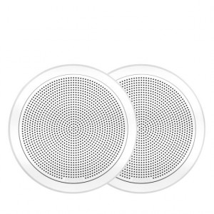 Fusion FM-F65RW 6.5" Flush Mount Round Marine Speakers 120W