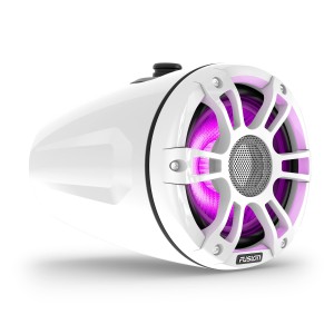 Fusion® Signature Series 3i 6.5" 230-watt CRGBW Sports White Marine Wake Tower Speakers 