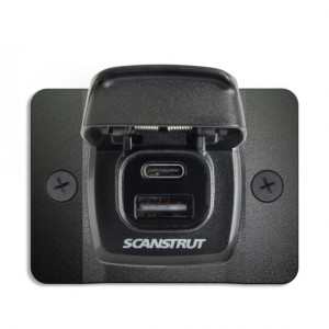 Scanstrut Flip Pro Fast Charge Dual USB Socket (Front Fit)