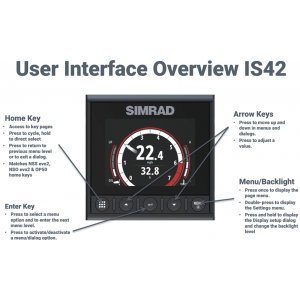 Simrad IS42J J1939 Gauge and Gateway