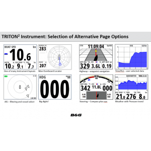 B&G Dual Display Triton² Speed / Depth / Wireless Wind Pack