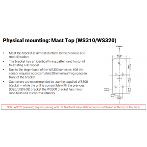 B&G WS310 Wired Wind Sensor with 20m cable