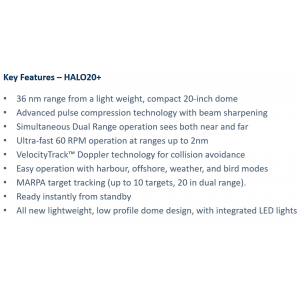 Simrad HALO20+ Pulse Compression Radar